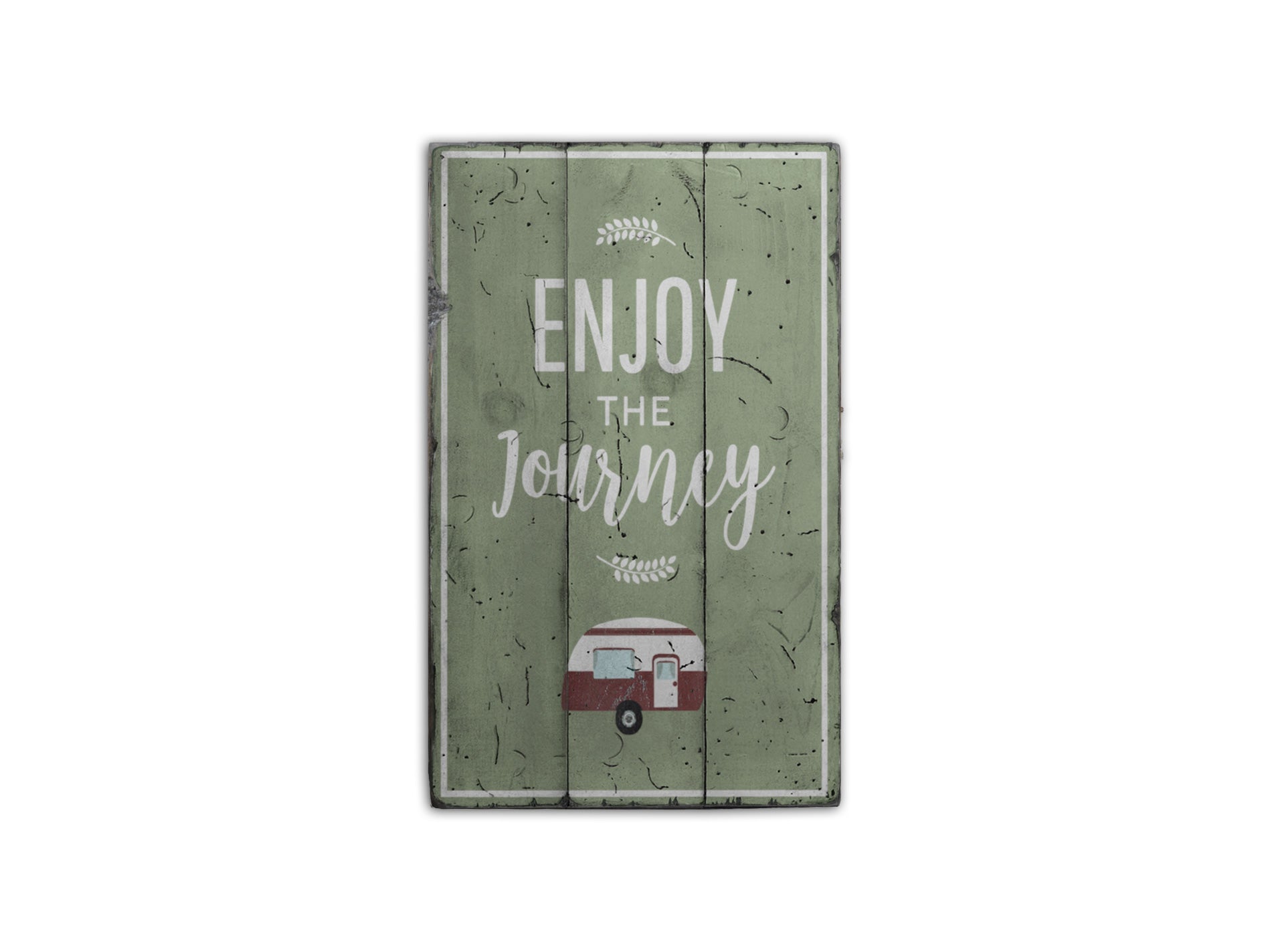 Camping Journey Rustic Wood Sign