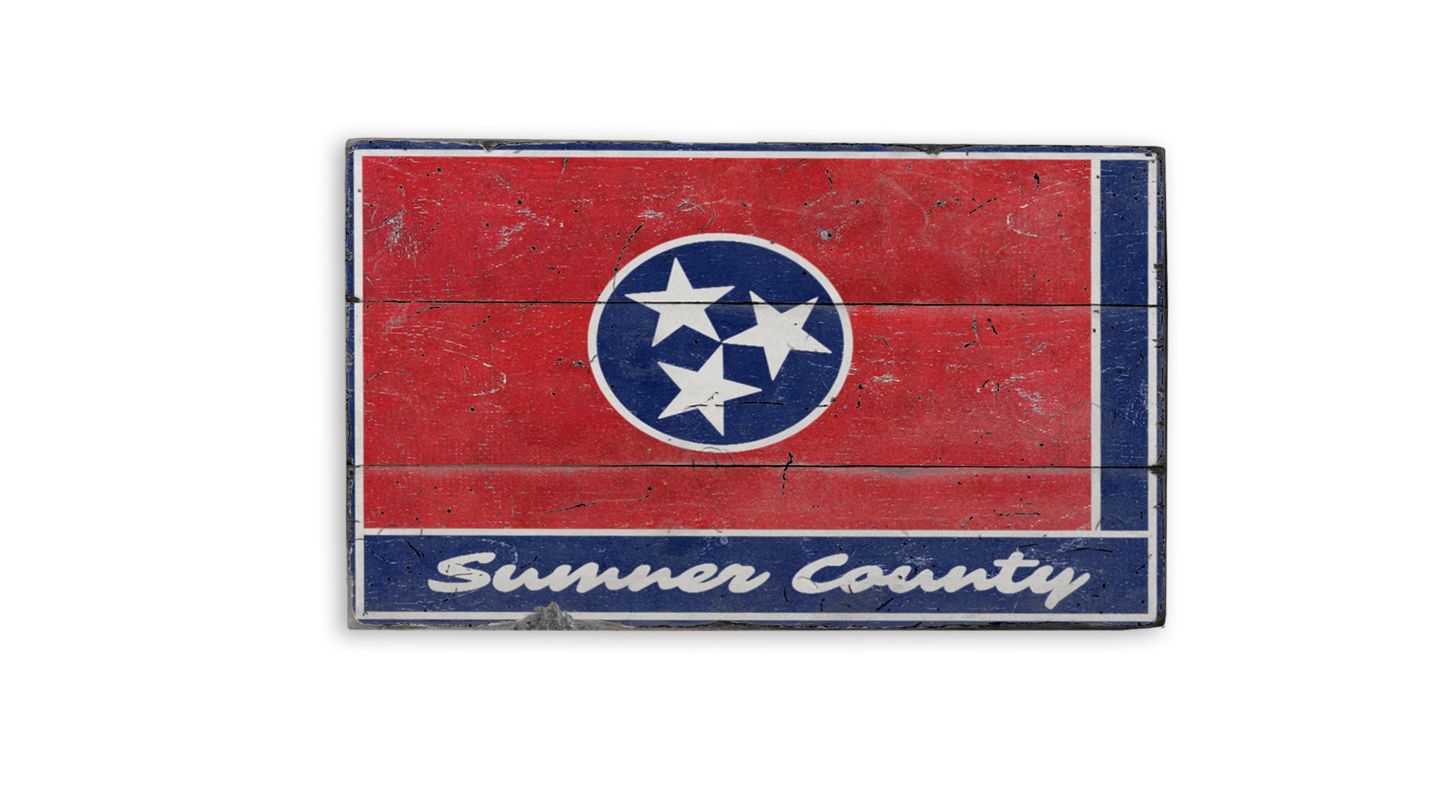 Sumner County Tennessee Rustic Wood Sign