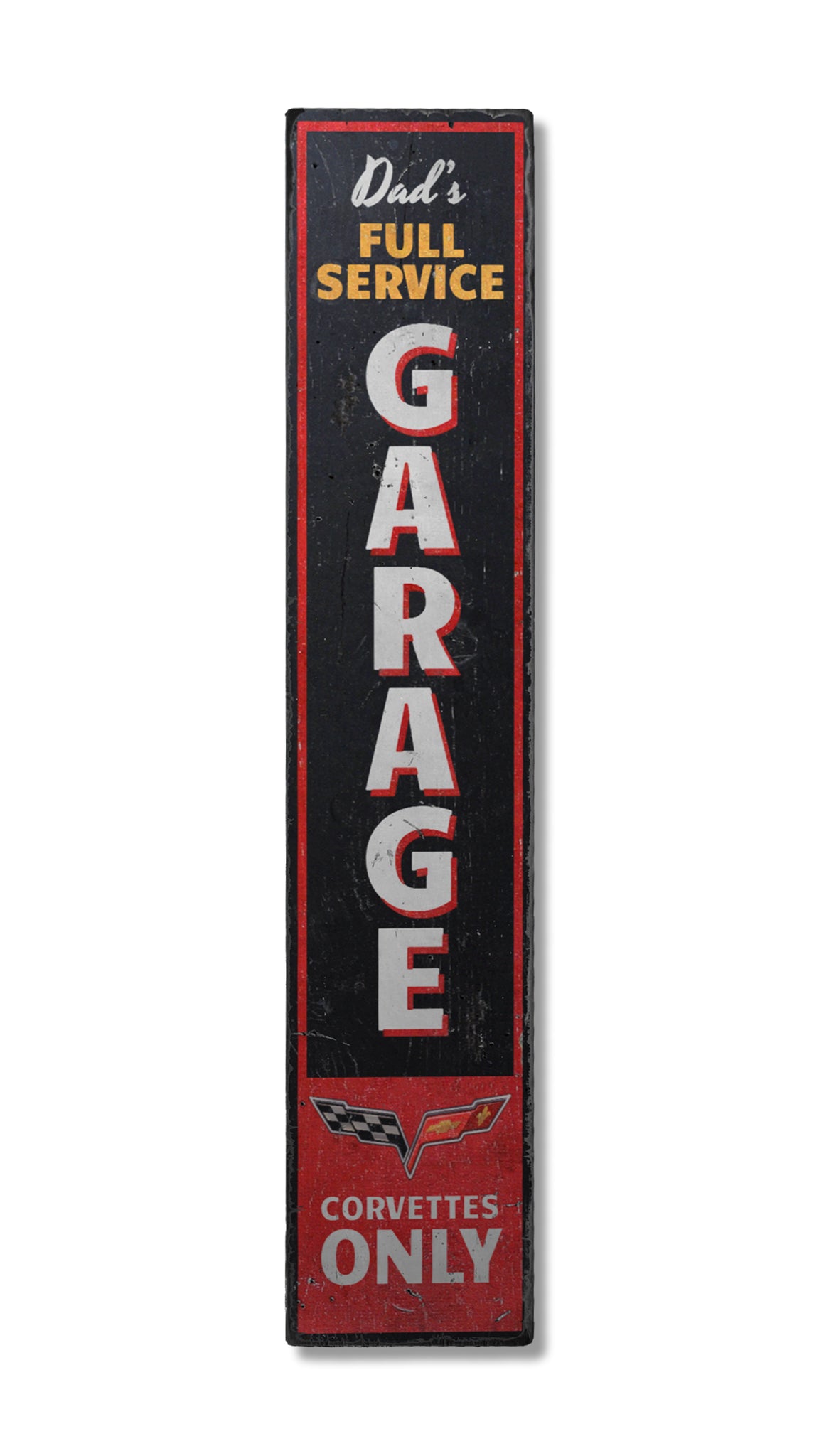 Full Service Corvette Garage Wood Sign
