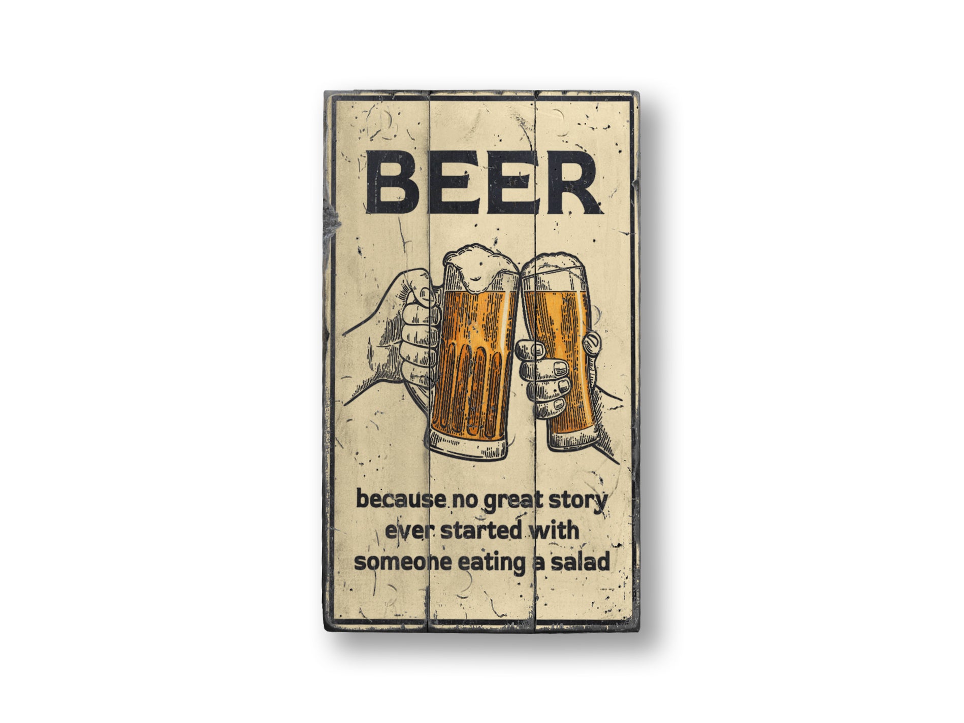 Great Story Beer Rustic Wood Sign