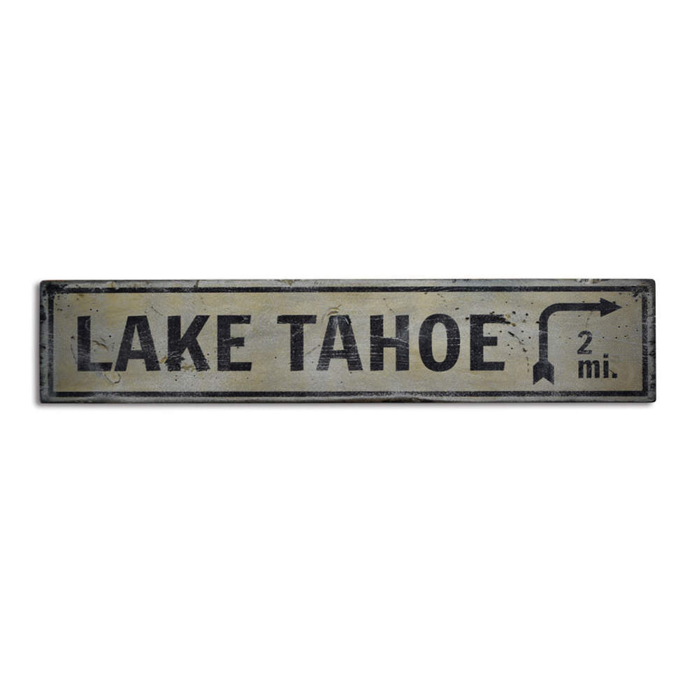 Lake Arrow Vintage Wood Sign
