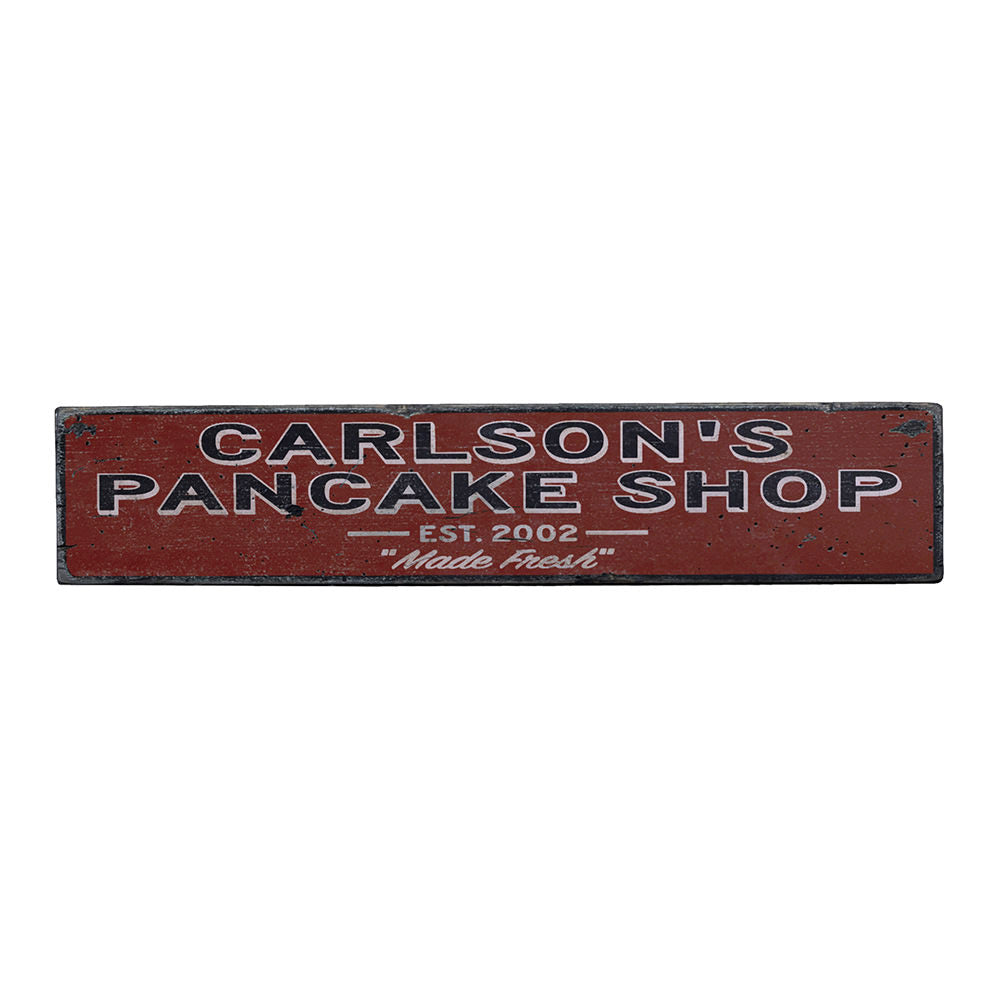Pancake Vintage Wood Sign