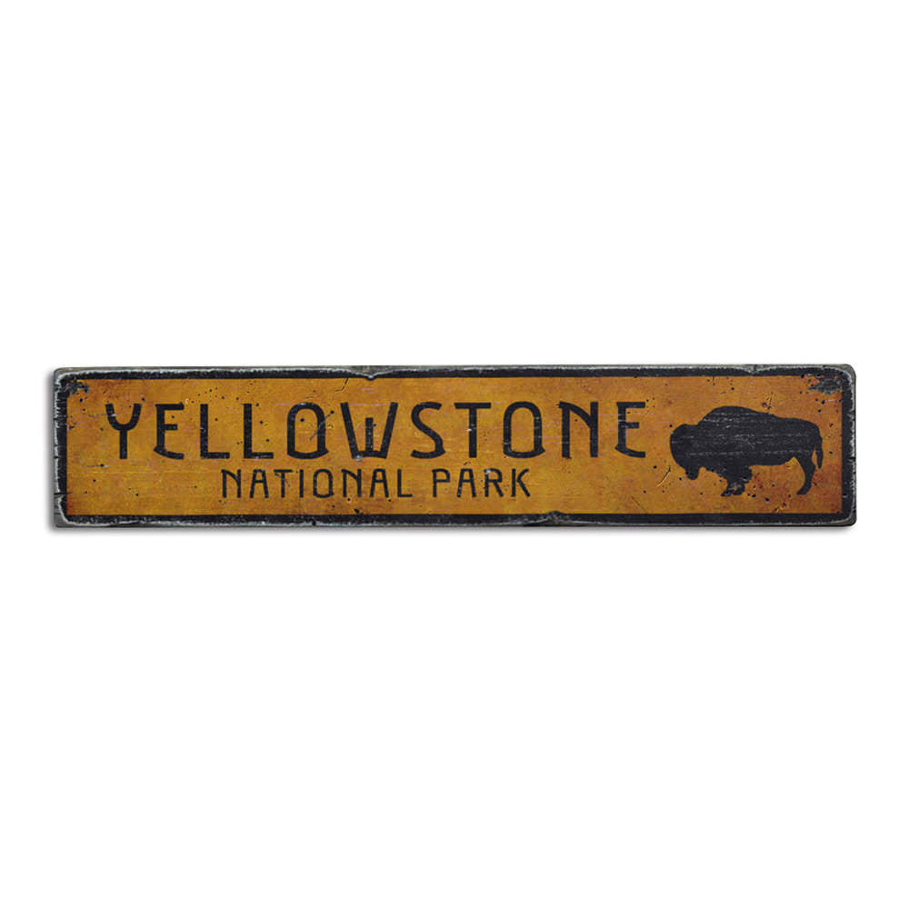 Buffalo National Park Vintage Wood Sign