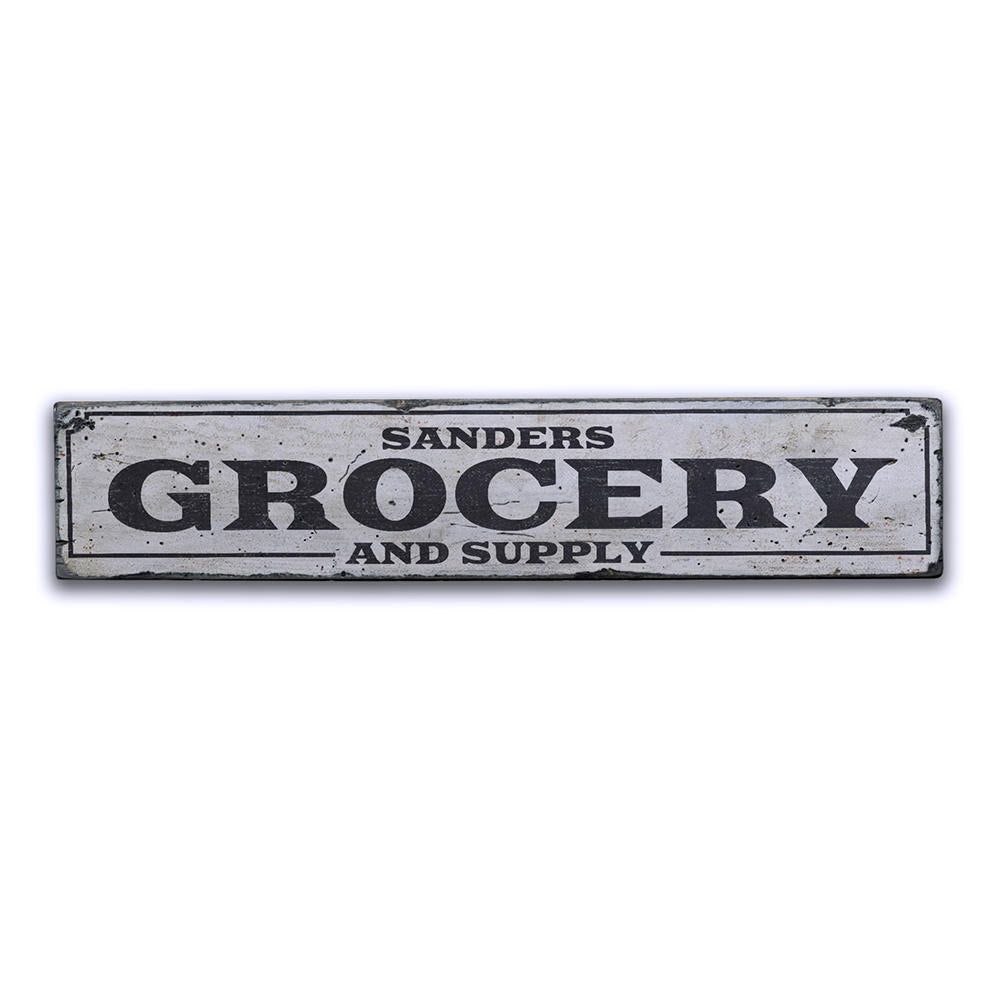 Grocery and Supply Vintage Wood Sign