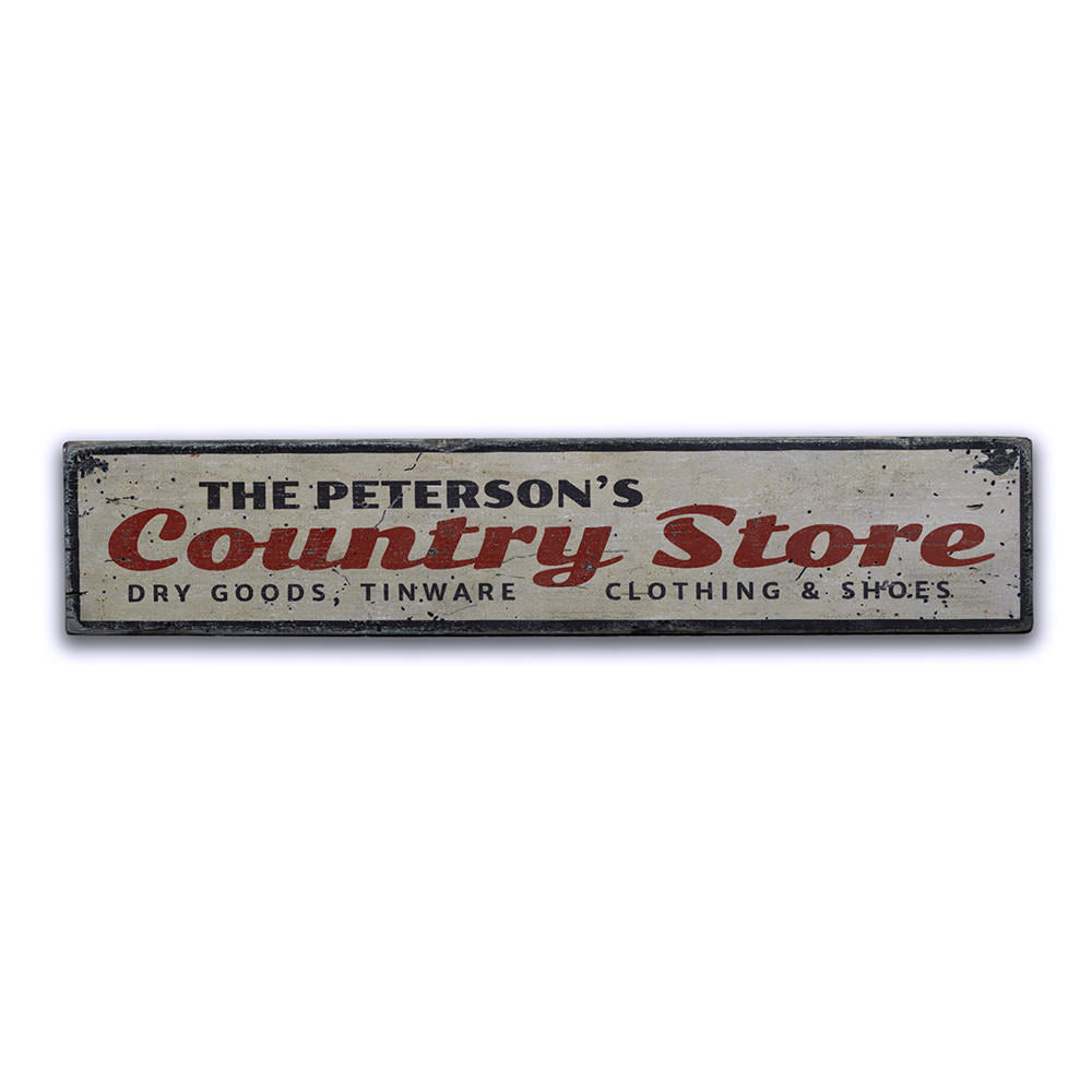 Country Store Vintage Wood Sign