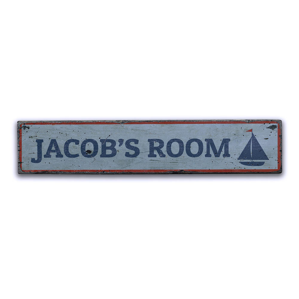Nautical Kid Room Vintage Wood Sign