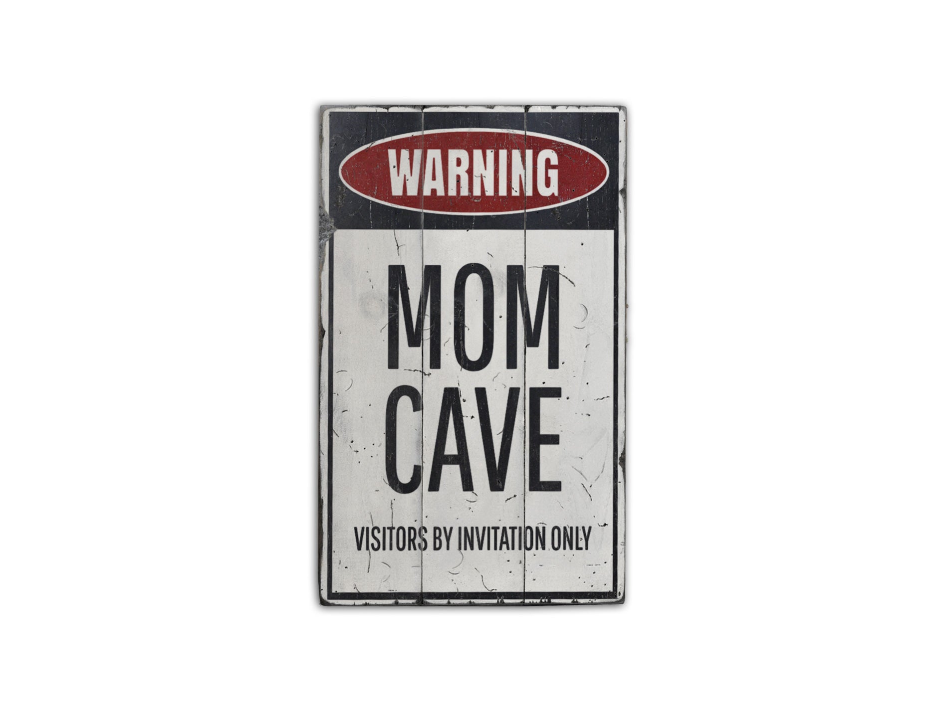 Mom Cave Rustic Wood Sign