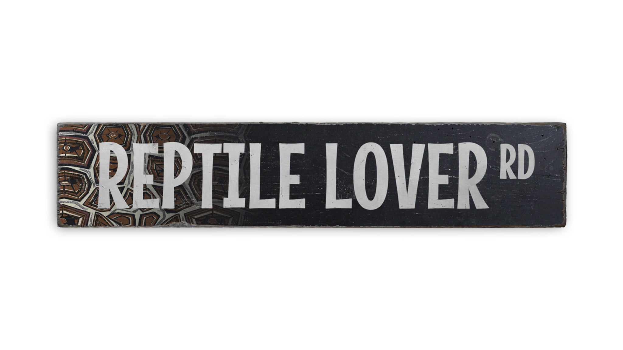 Reptile Lover Street Rustic Wood Sign