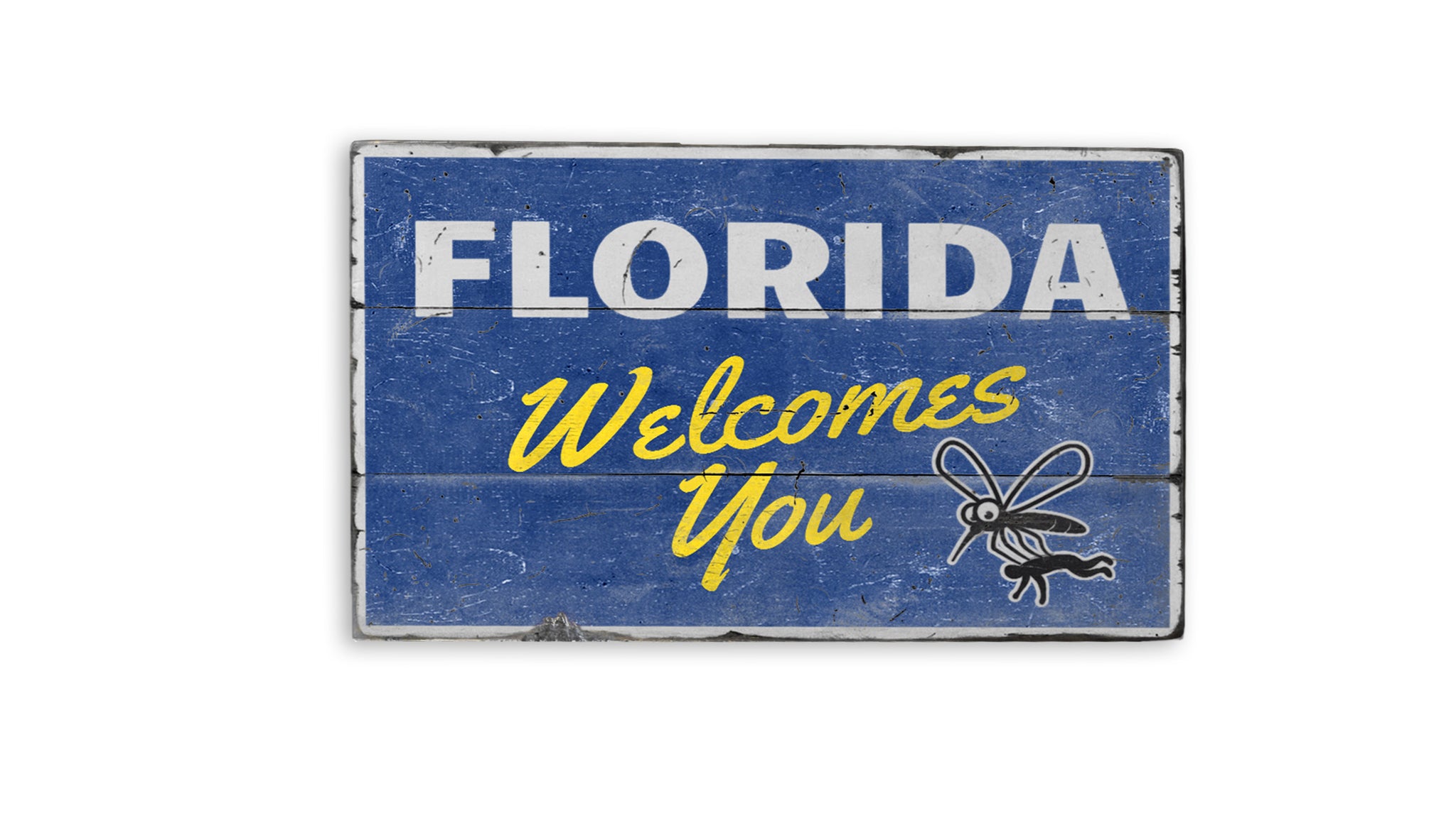 Florida Welcomes You Rustic Wood Sign