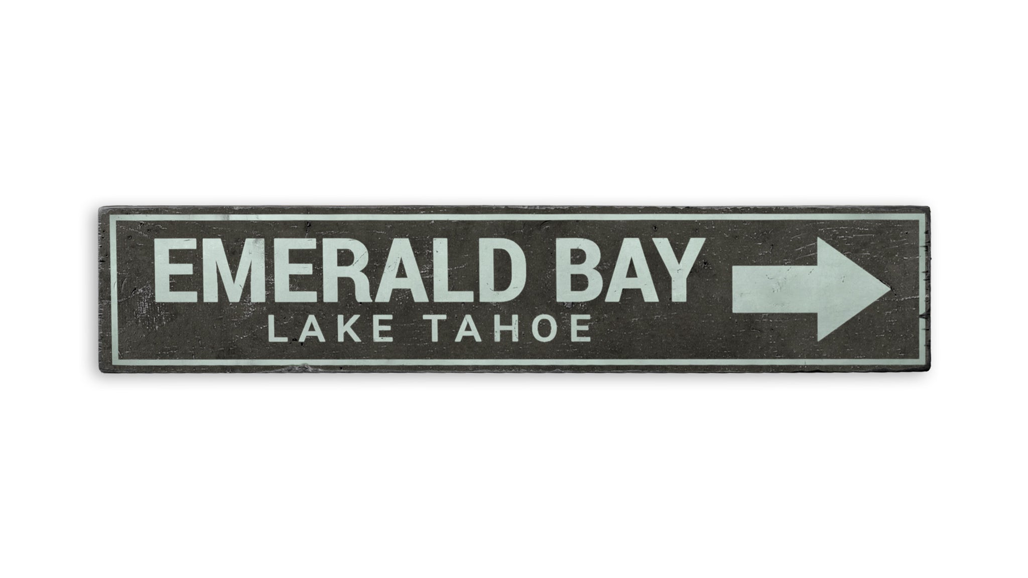 Emerald Bay Arrow Rustic Wood Sign