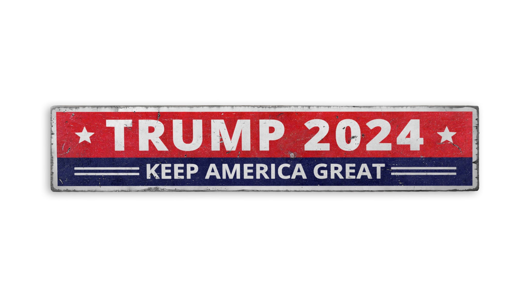 Trump 2024 Keep America Great Wood Sign