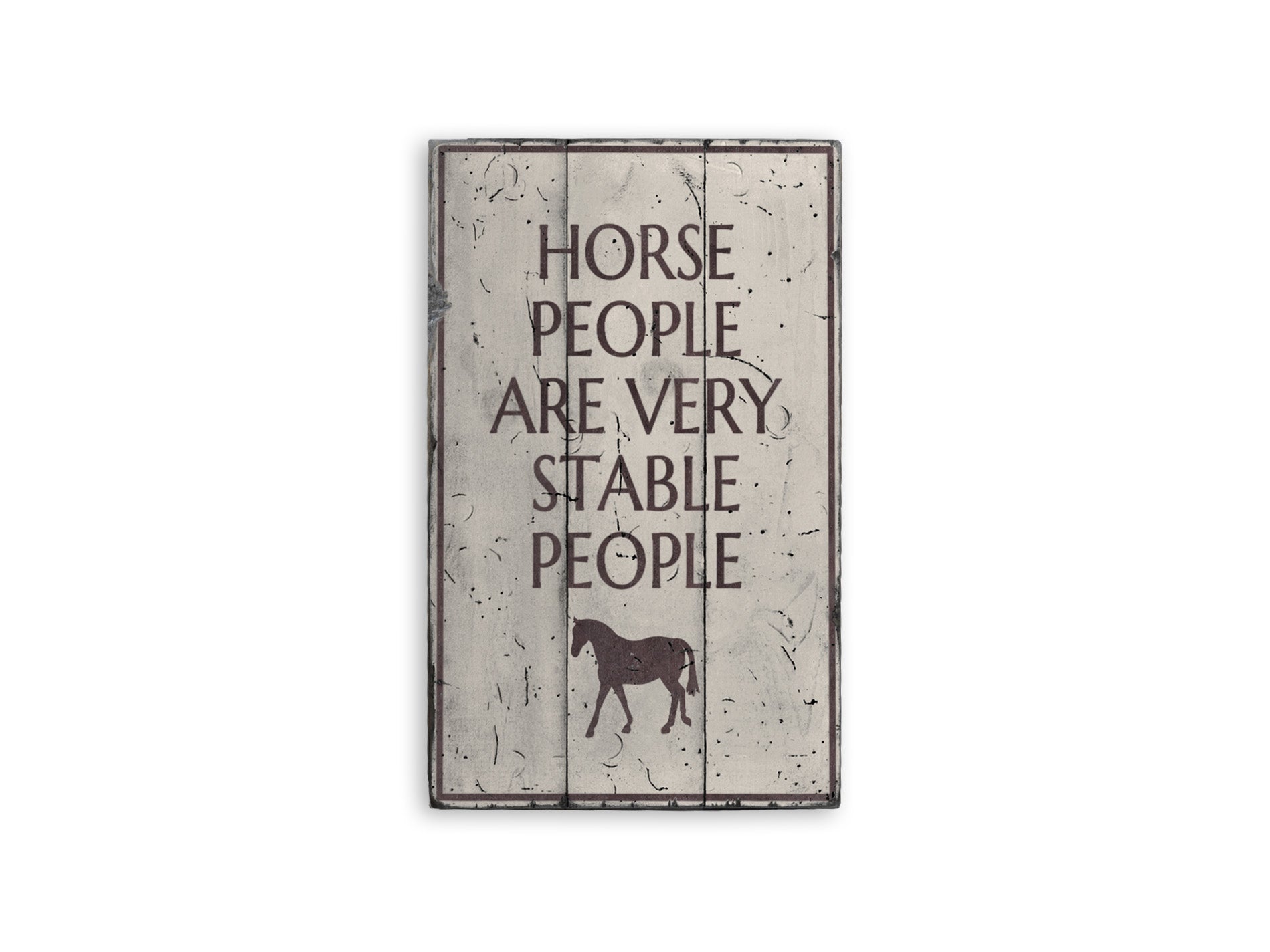 Funny Horse Stable Rustic Wood Sign