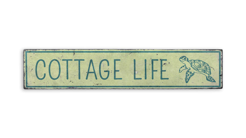 Cottage Life Rustic Wood Sign