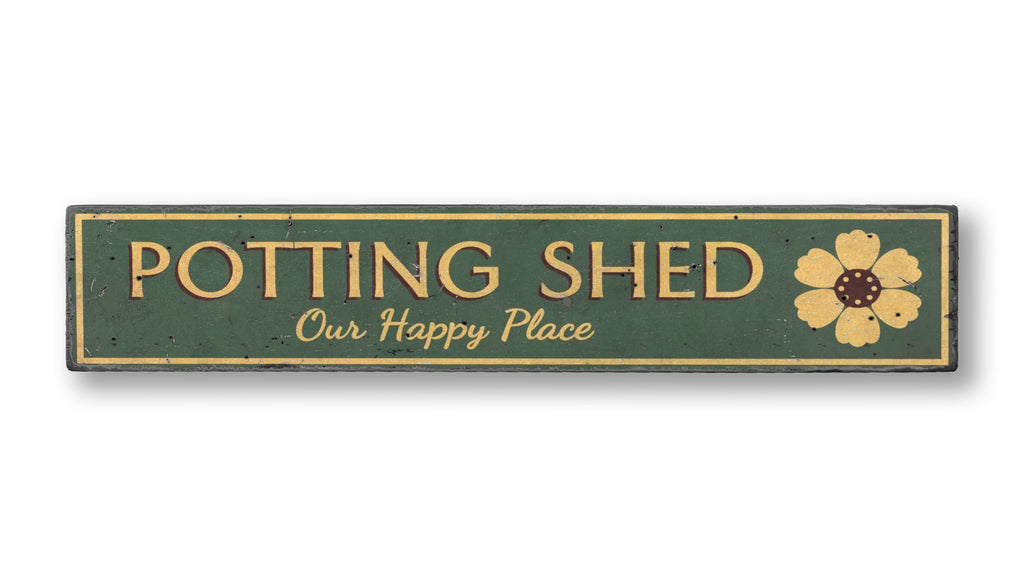 Potting Shed Rustic Wood Sign