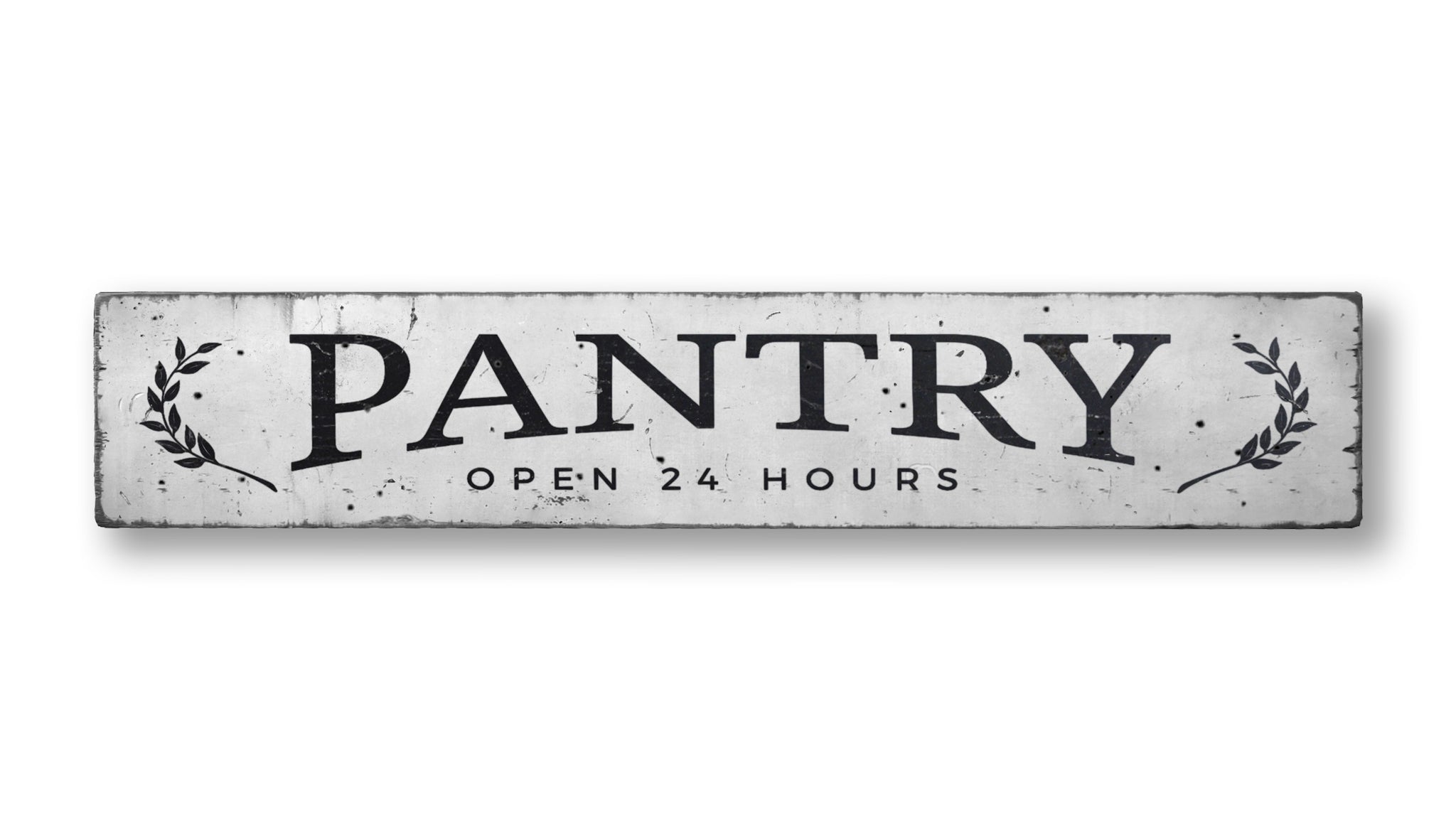 Pantry Open Rustic Wood Sign
