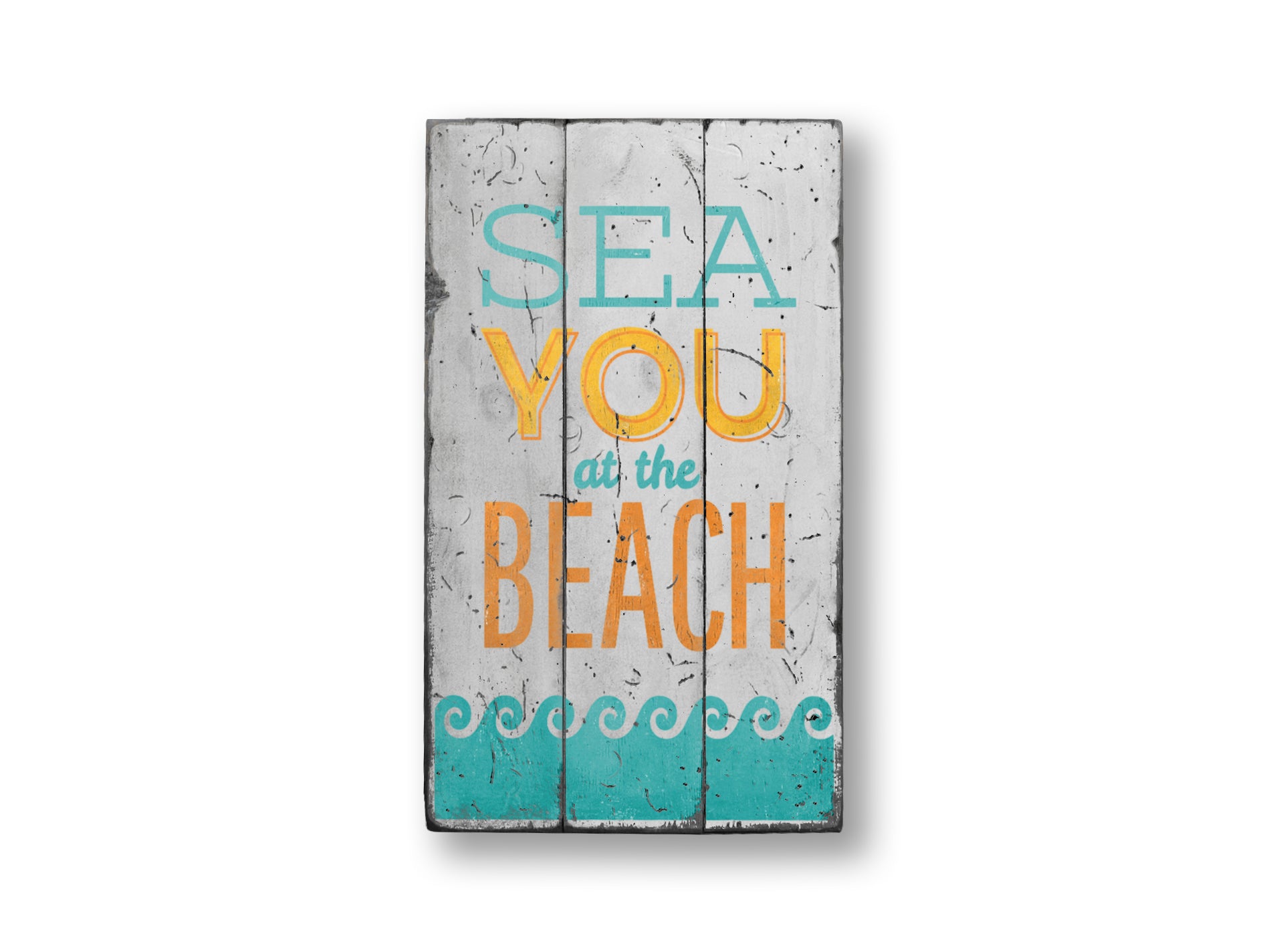 See You At The Beach Rustic Wood Sign