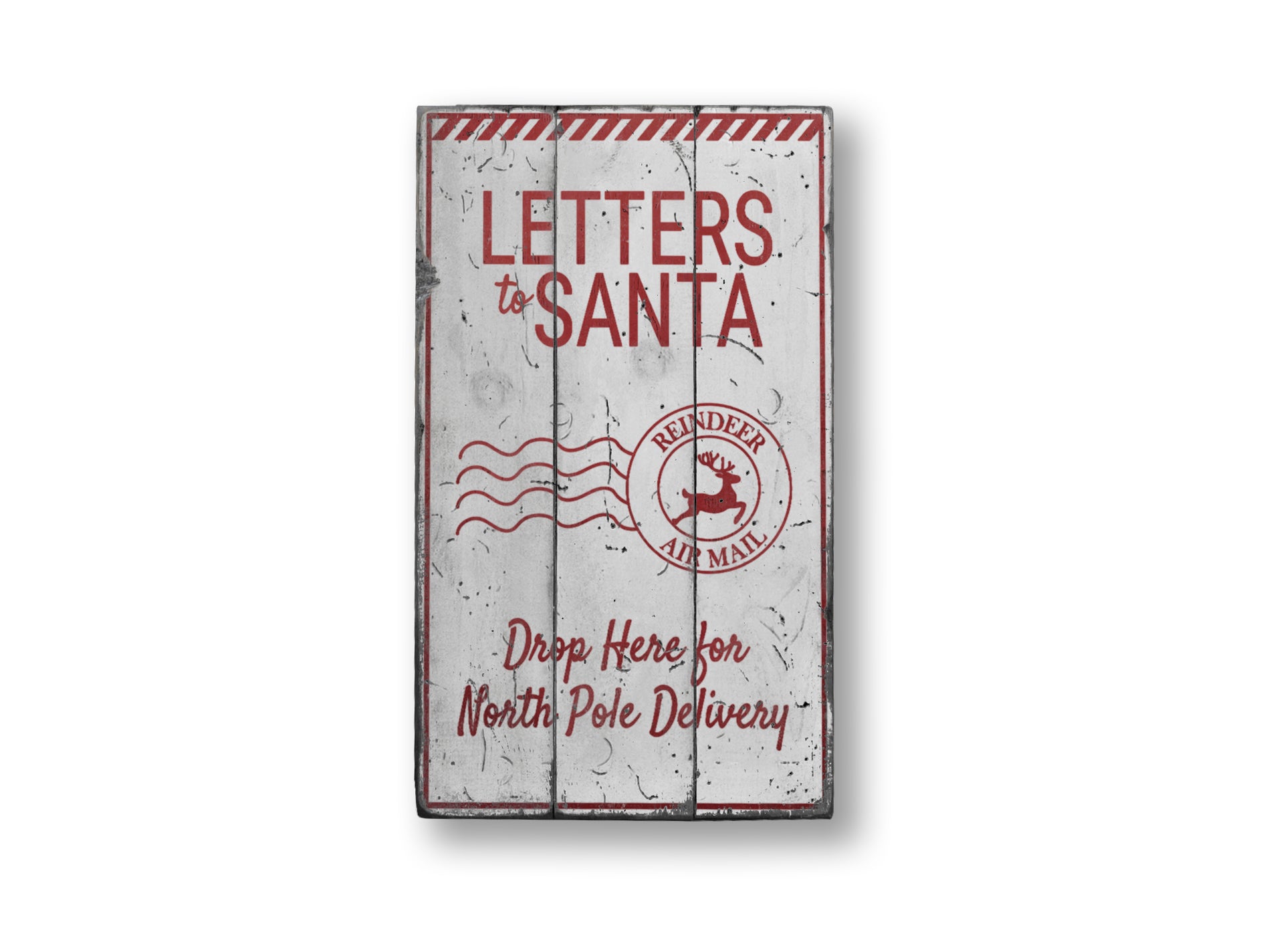 Letters to Santa Christmas Rustic Wood Sign