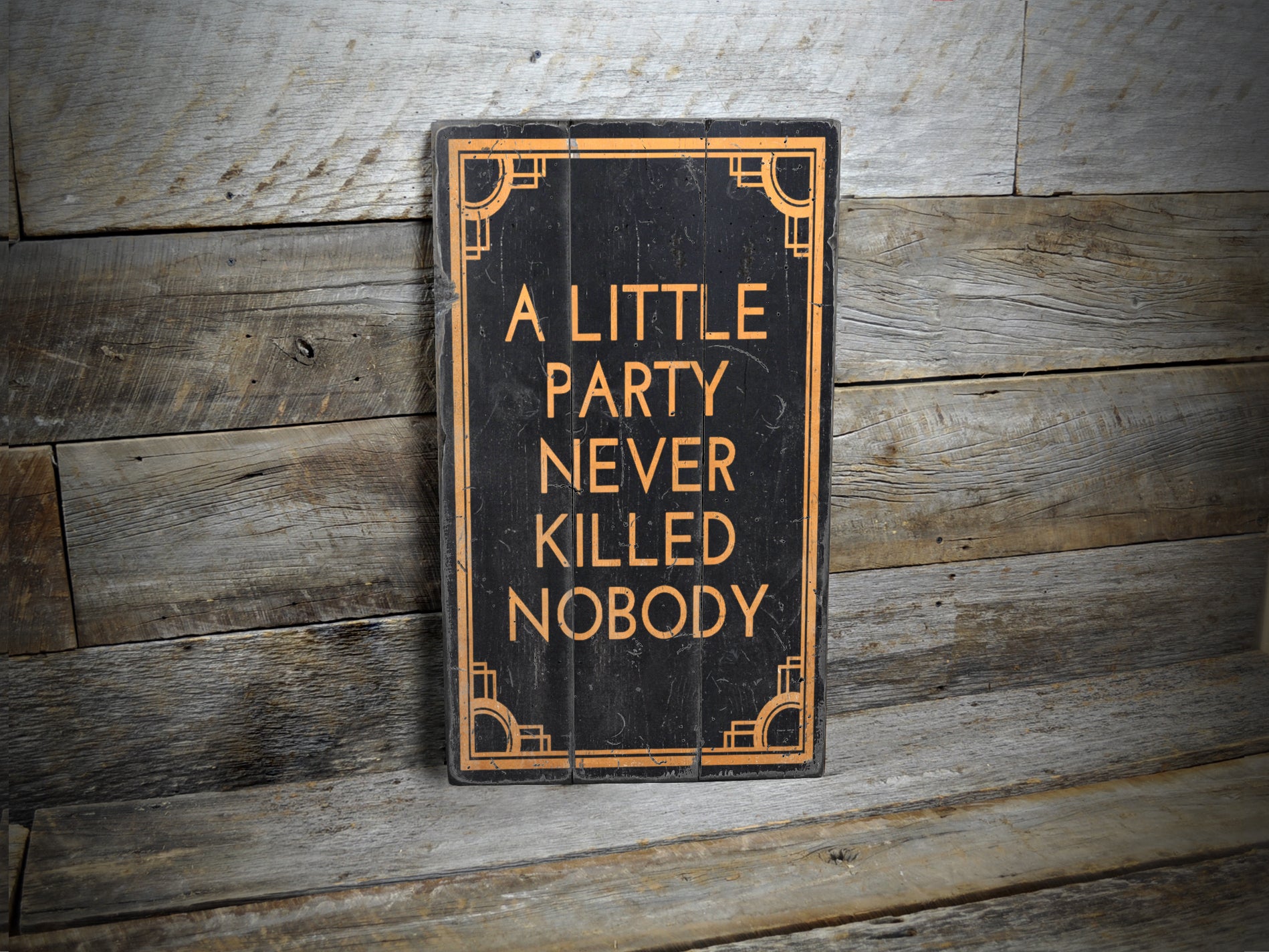 A Little Party Rustic Wood Sign