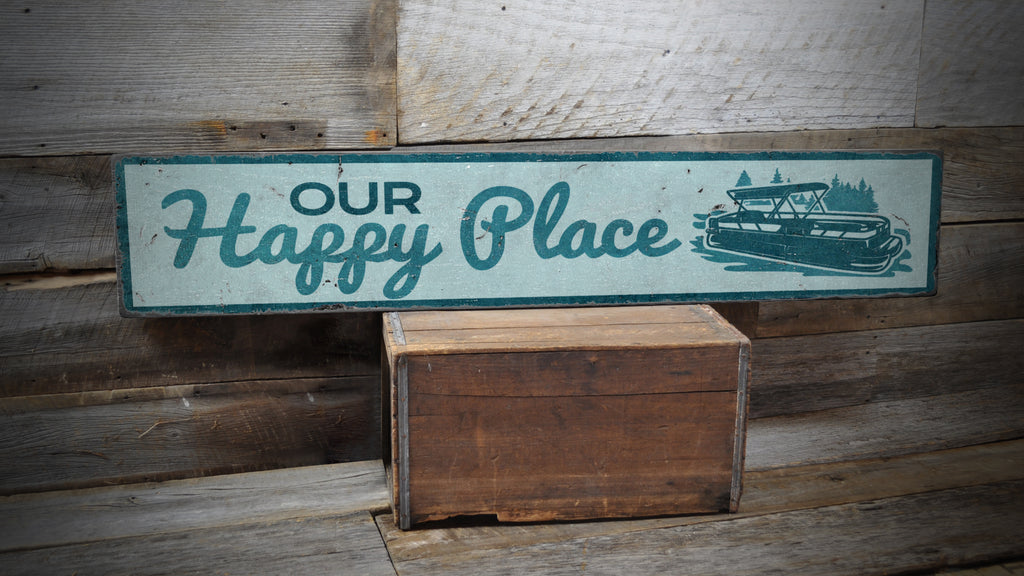 Our Happy Place Lake Wood Sign