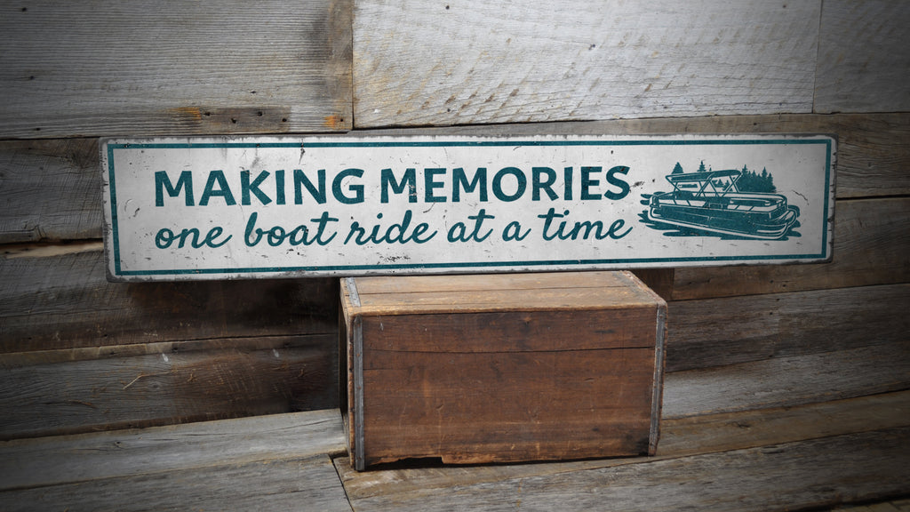 Making Memories Boathouse Wood Sign