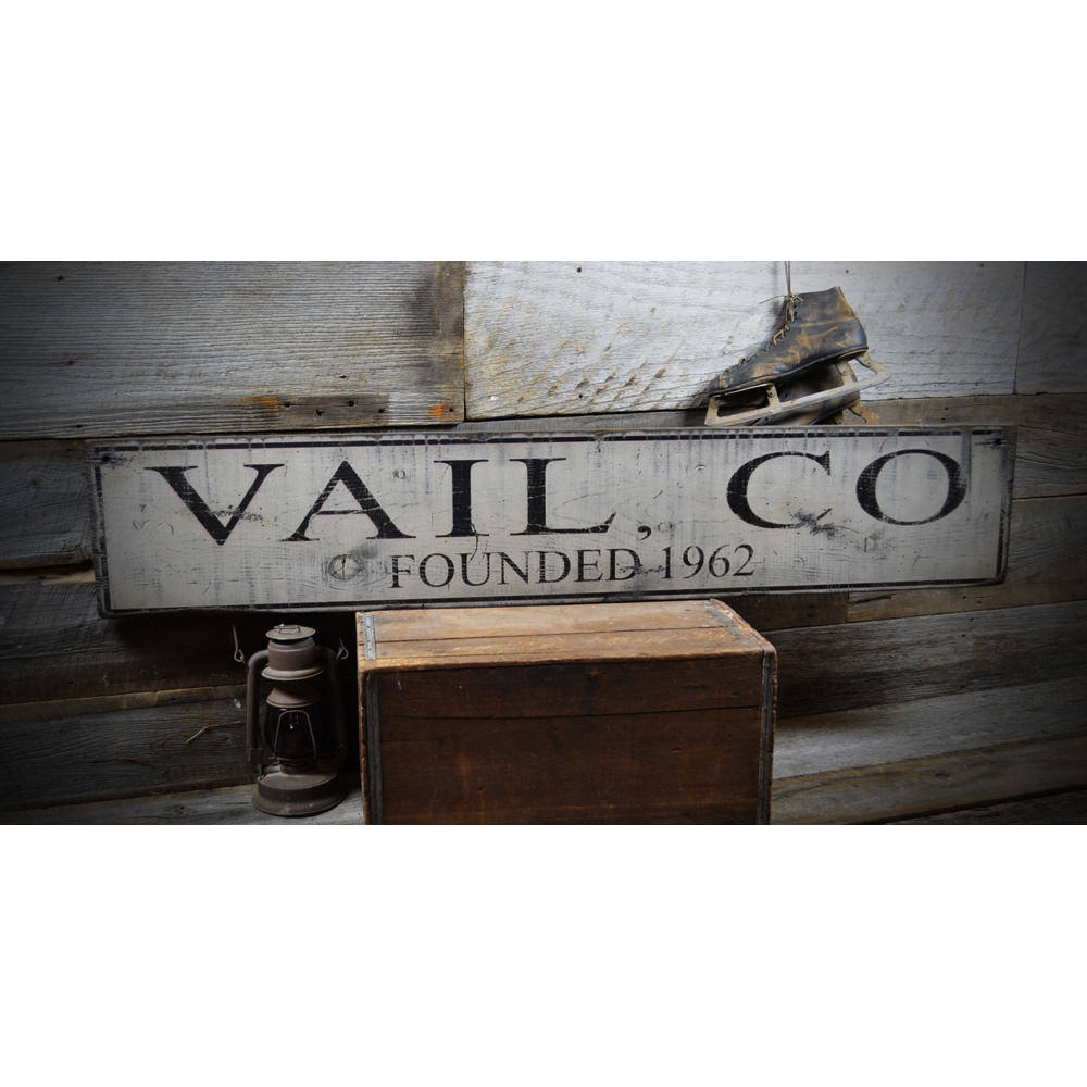 Vail Colorado Vintage Wood Sign