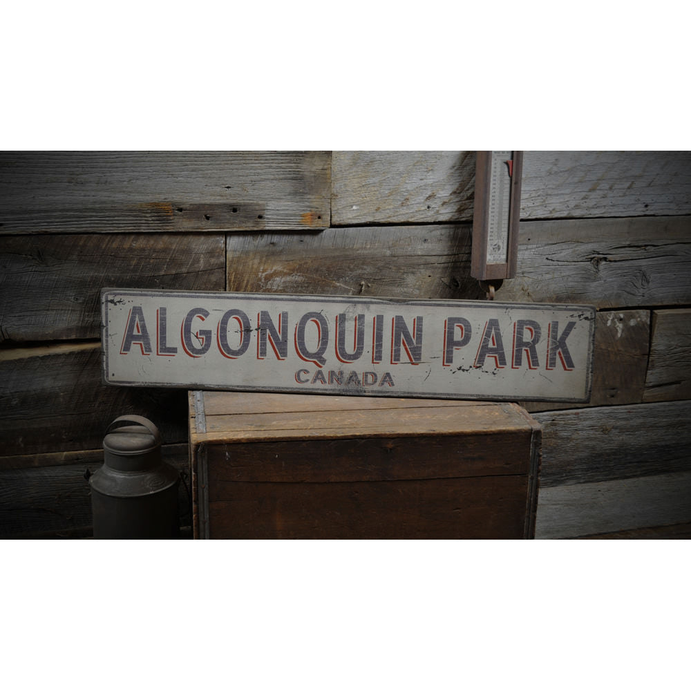 Park & Country Vintage Wood Sign