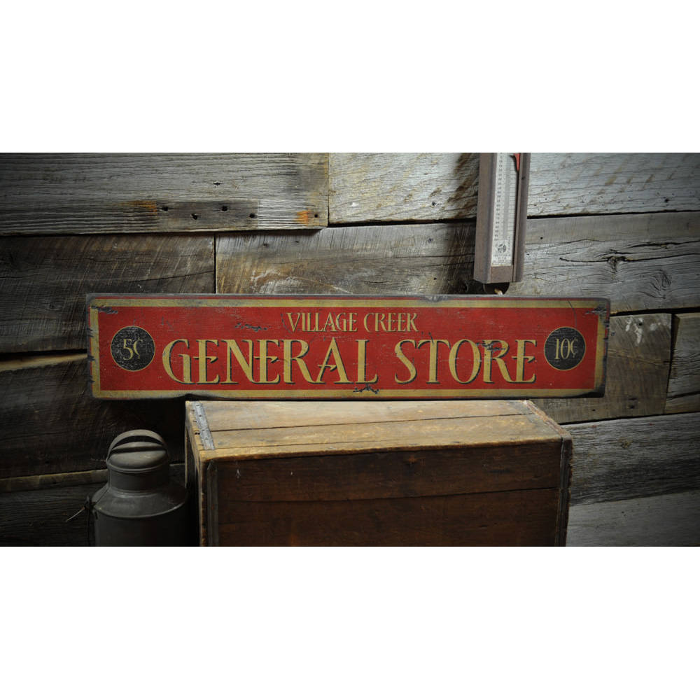 General Store Vintage Wood Sign