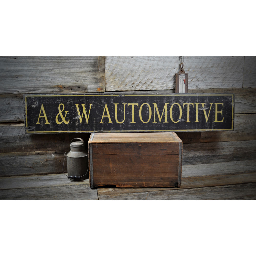 Automotive Auto Shop Vintage Wood Sign
