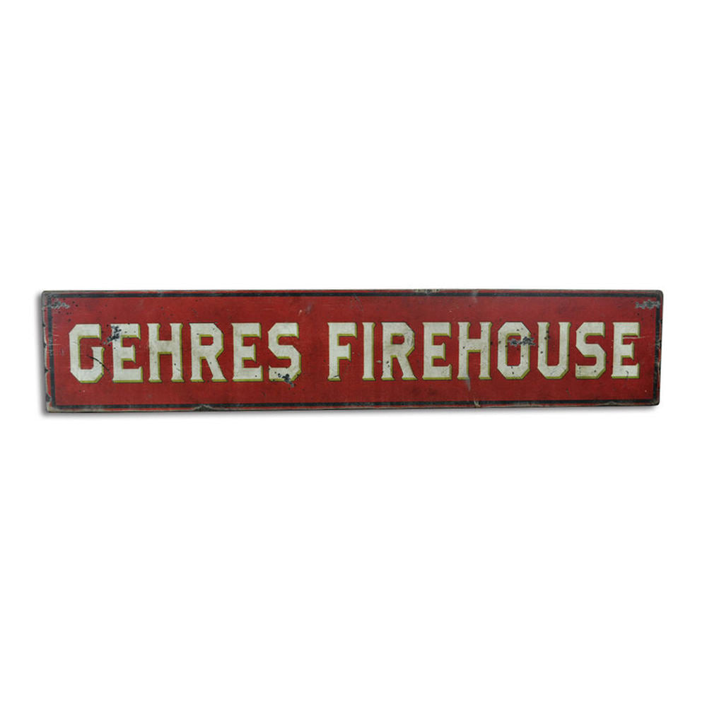 Fireman Vintage Wood Sign