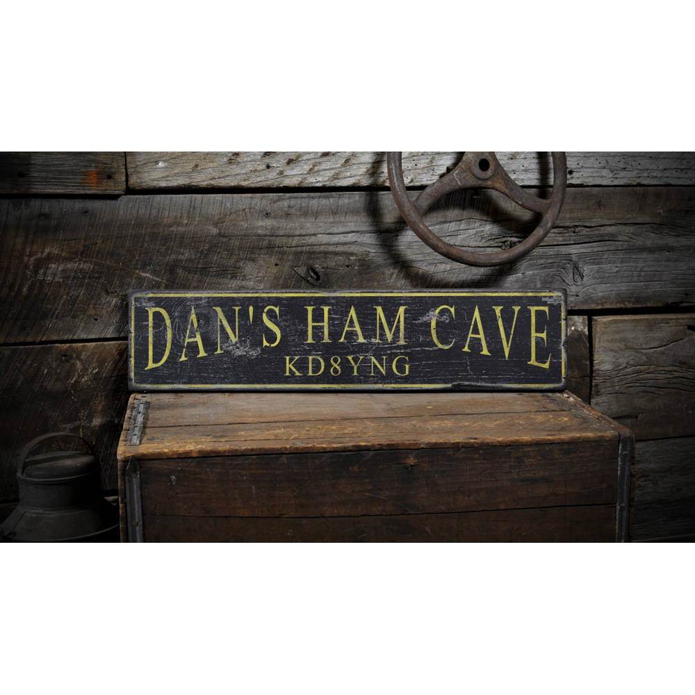 Ham Radio Vintage Wood Sign