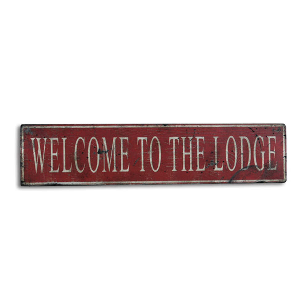 Lodge Vintage Wood Sign