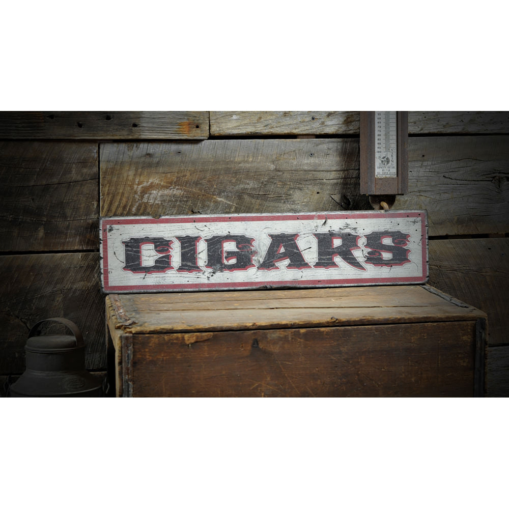 Cigar Vintage Wood Sign