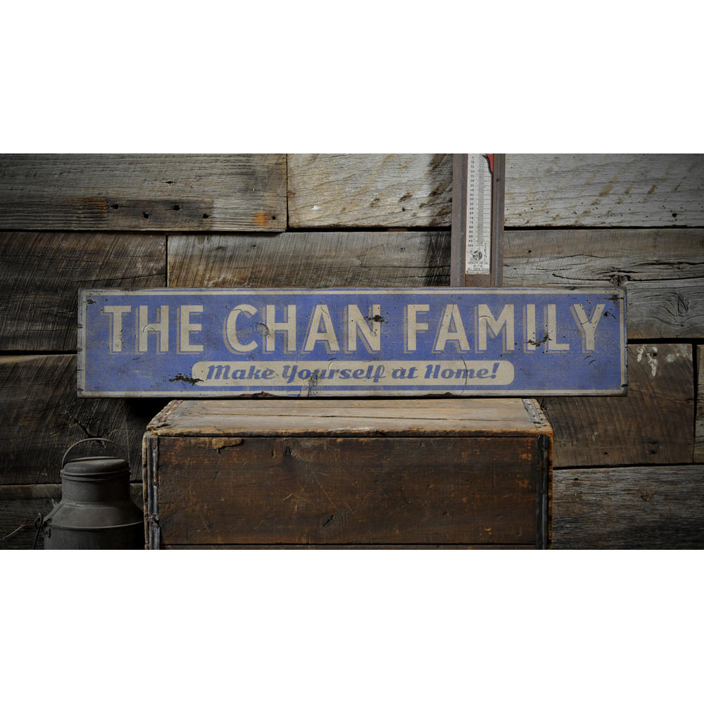 Family Vintage Wood Sign