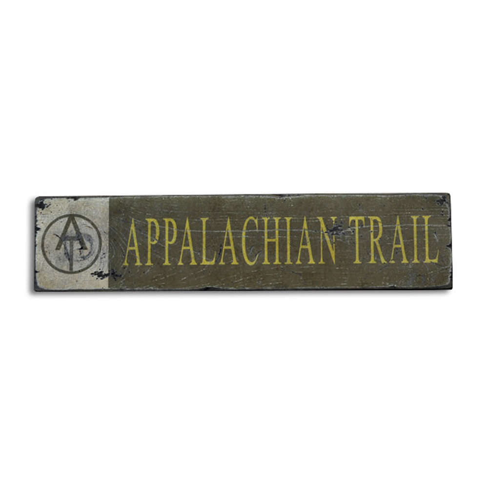 Distressed Appalachian Trail Vintage Wood Sign
