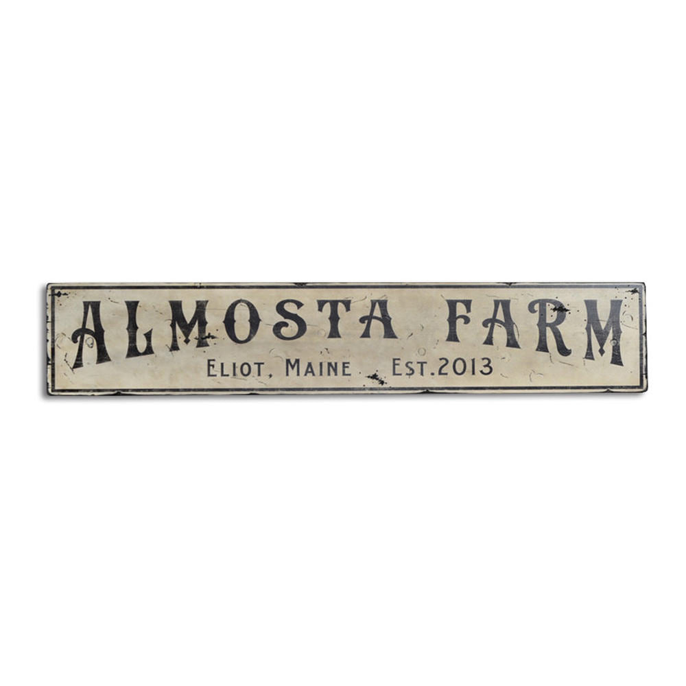 Farm Vintage Wood Sign