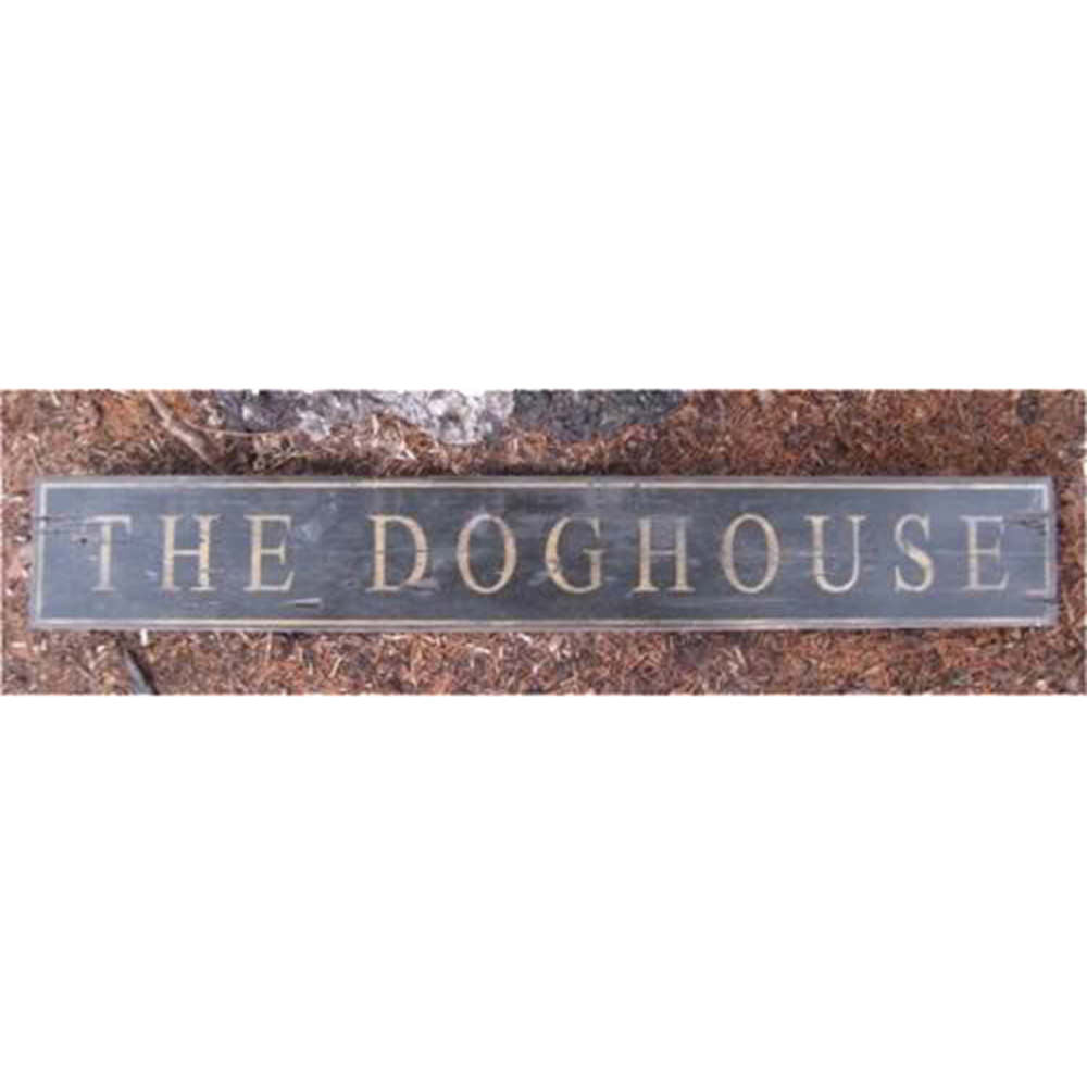 The Doghouse Vintage Wood Sign