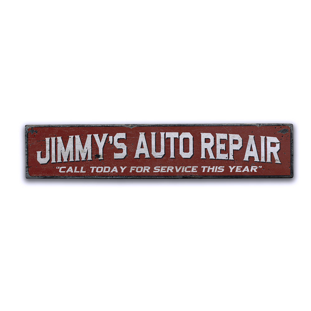 Auto Repair Rustic Wood Sign
