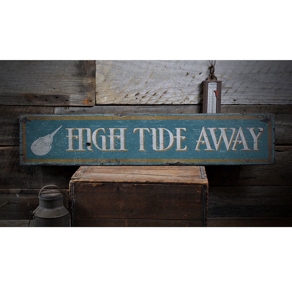 Beach Vintage Wood Sign