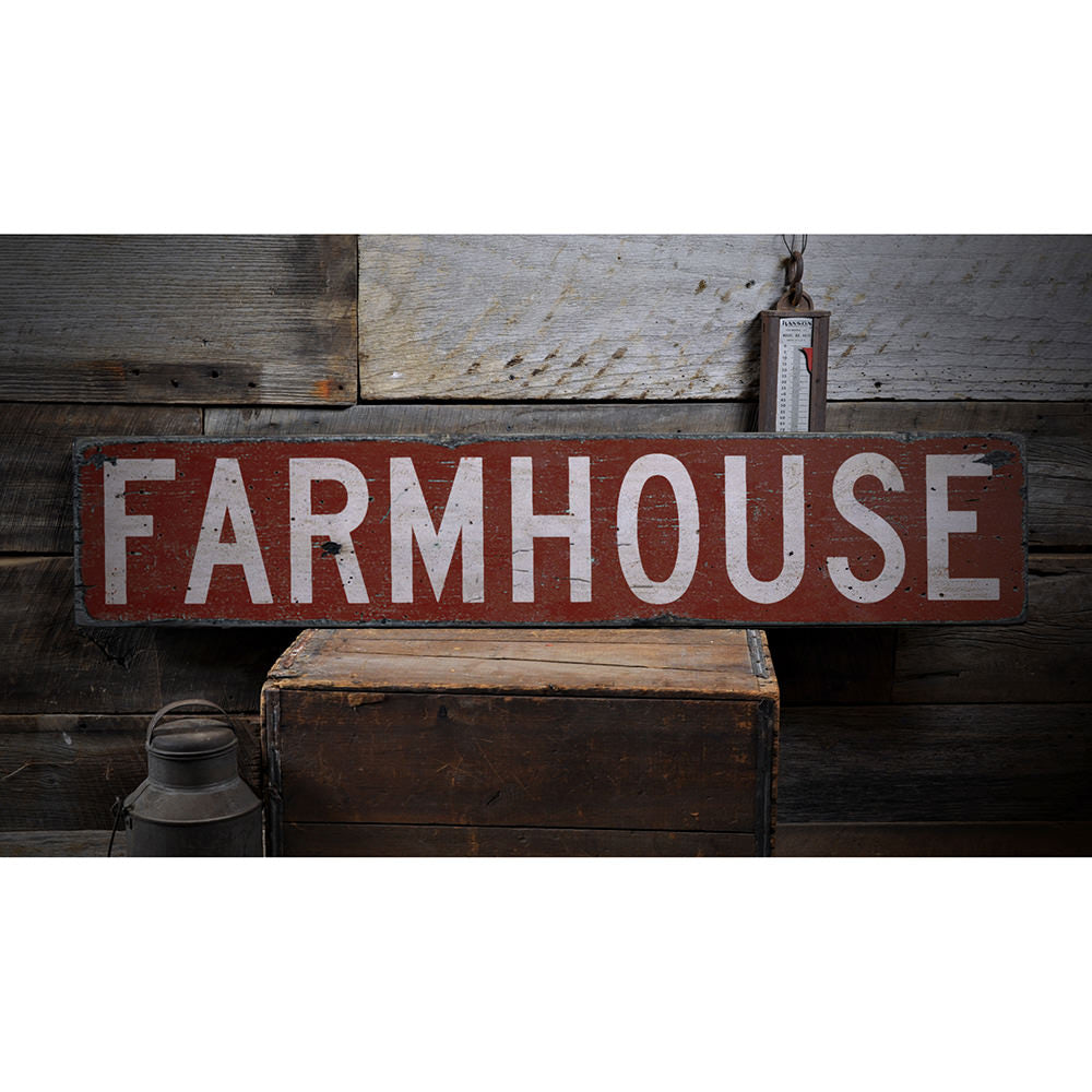 Farmhouse Vintage Wood Sign