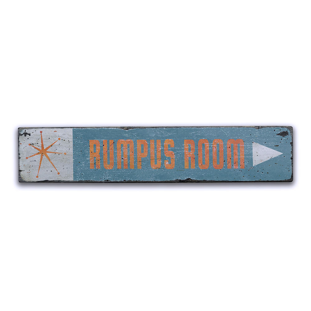Rumpus Room Vintage Wood Sign