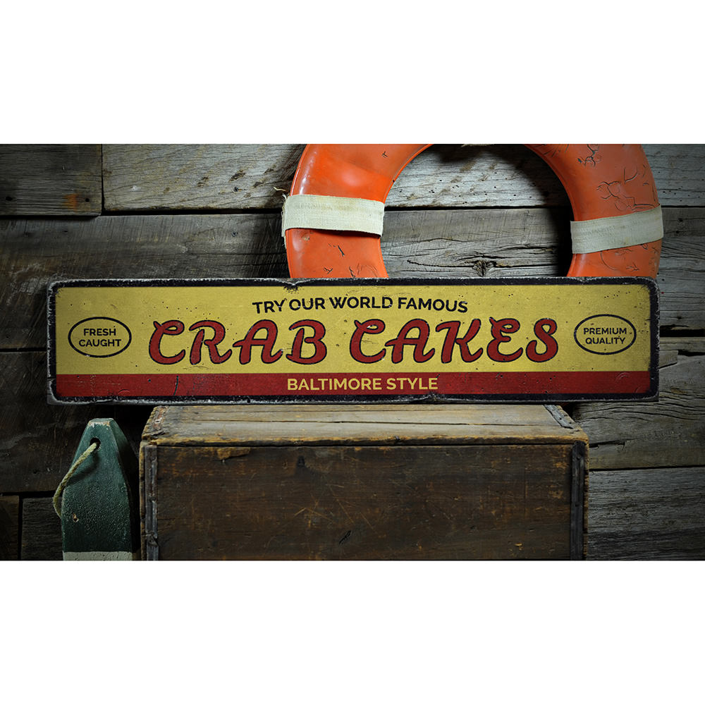 World Famous Crad Cakes Vintage Wood Sign