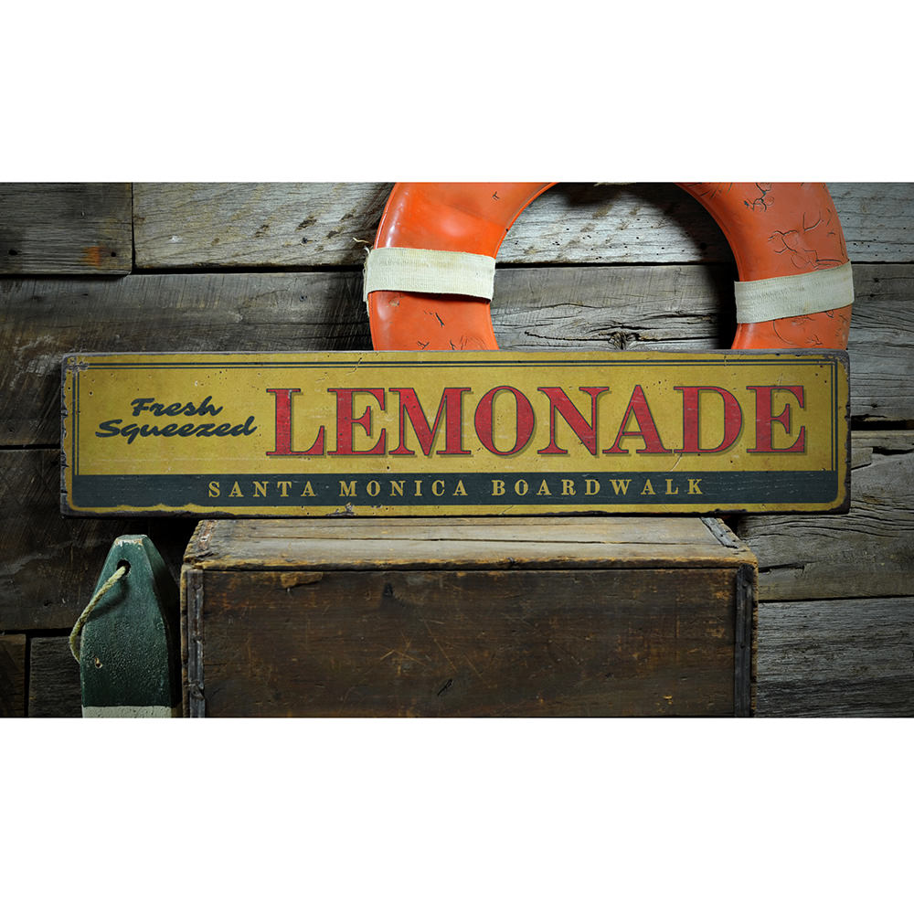 Lemonade Vintage Wood Sign