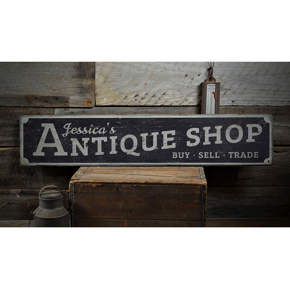 Antique Shop Vintage Wood Sign