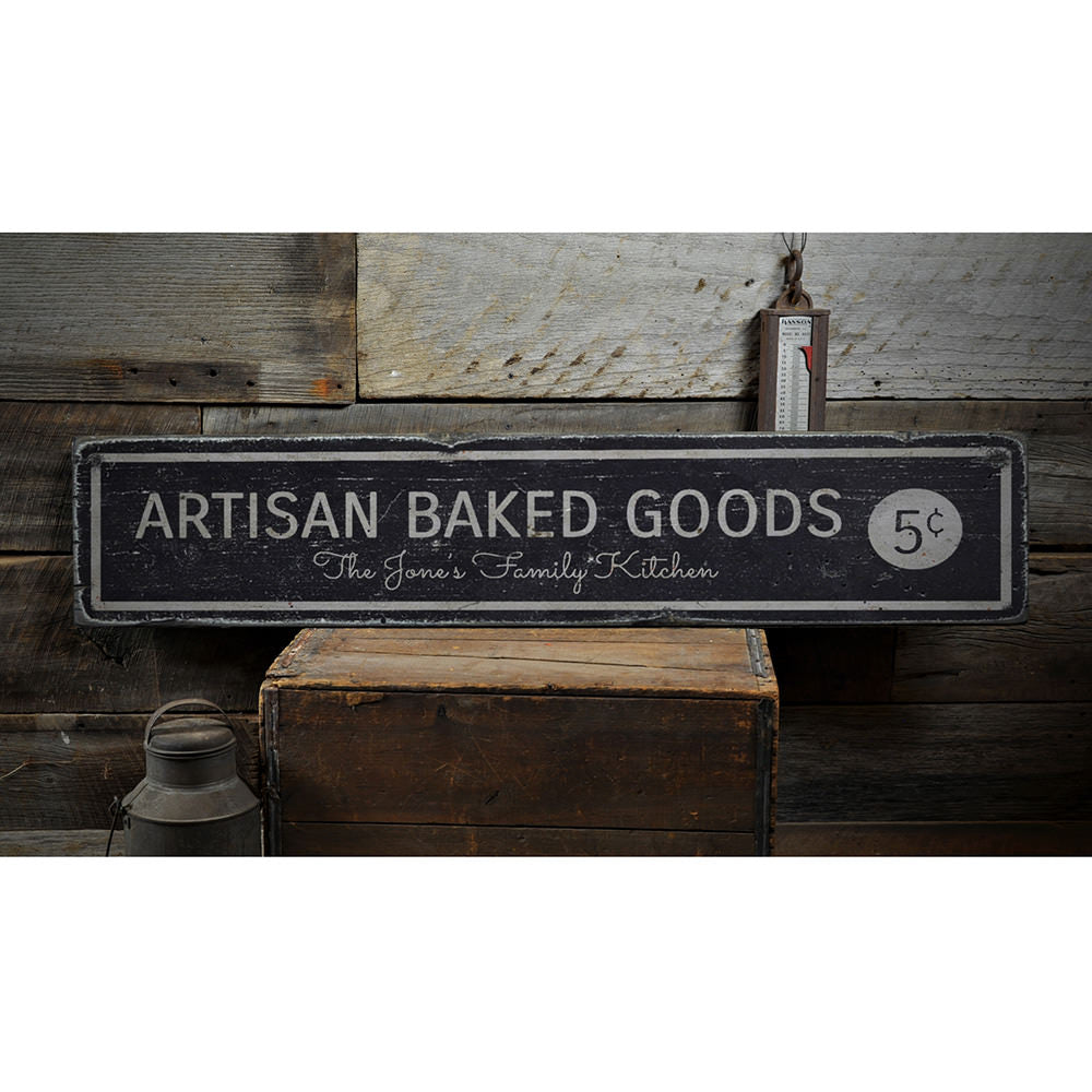 Artisan Baked Goods Vintage Wood Sign