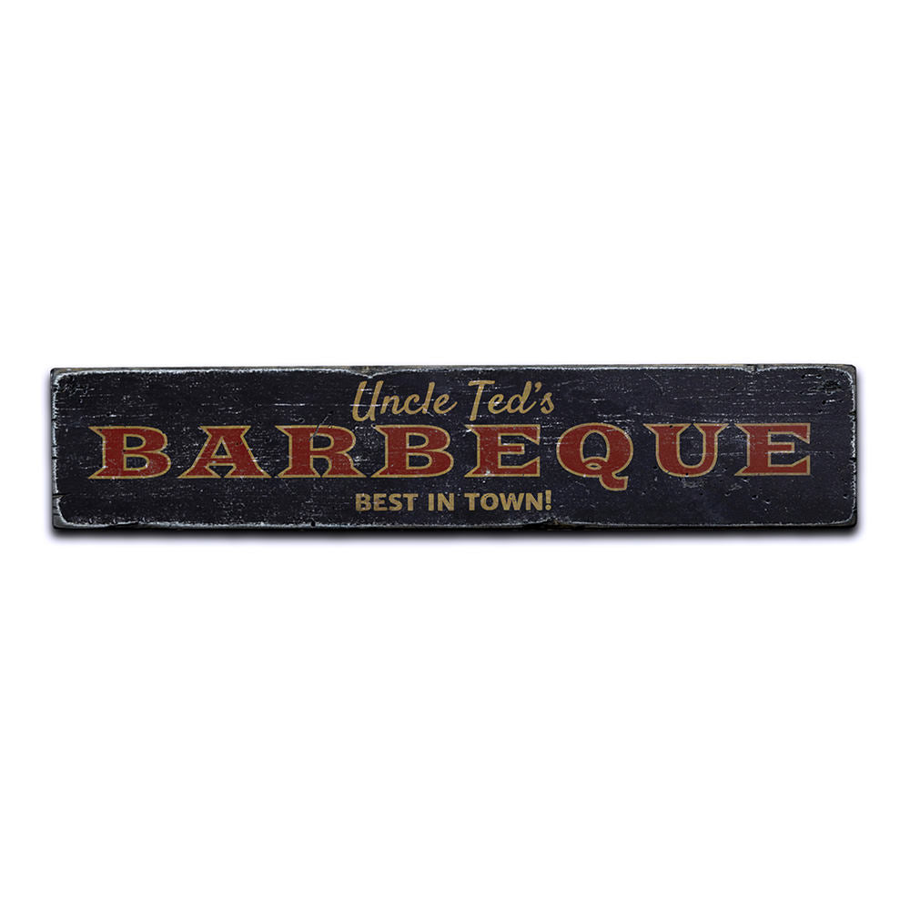 Barbecue Best in Town Vintage Wood Sign