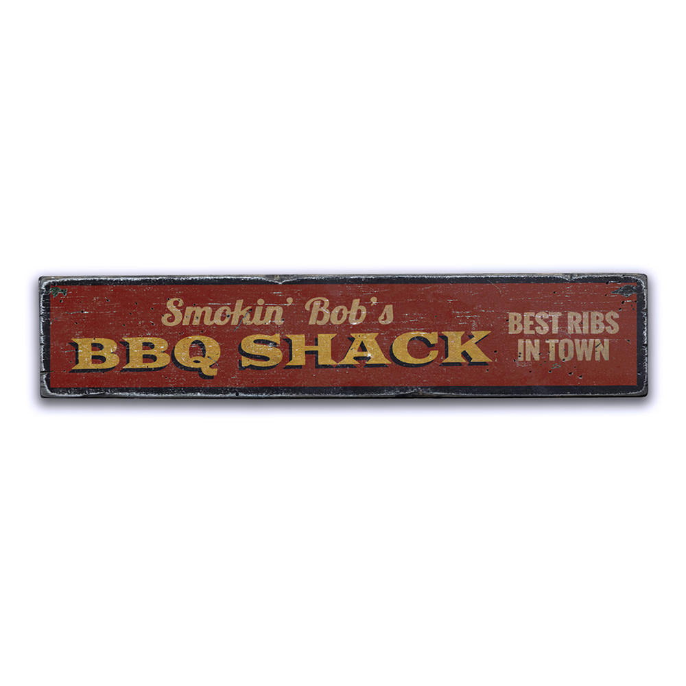 BBQ Shack Vintage Wood Sign