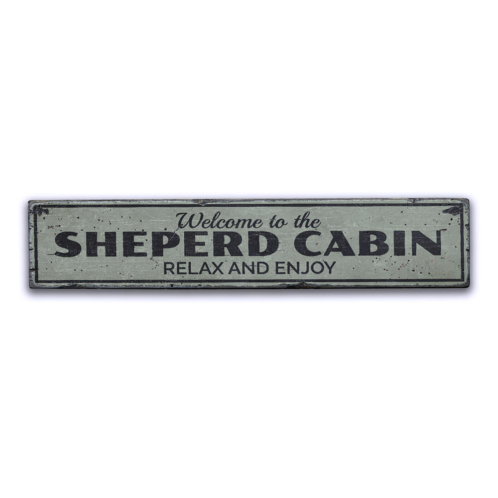 Cabin Relax & Enjoy Vintage Wood Sign