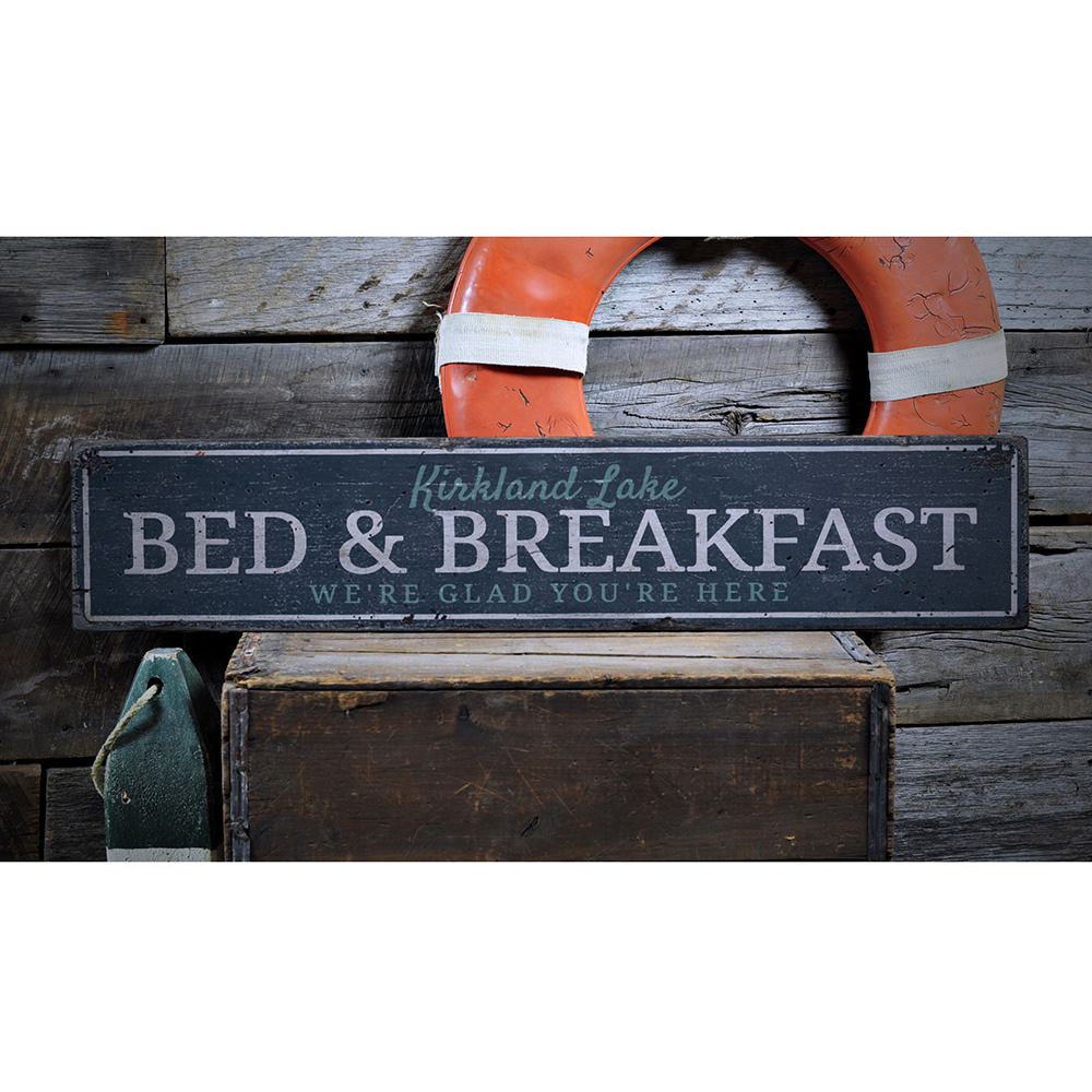 Bed & Breakfast Vintage Wood Sign
