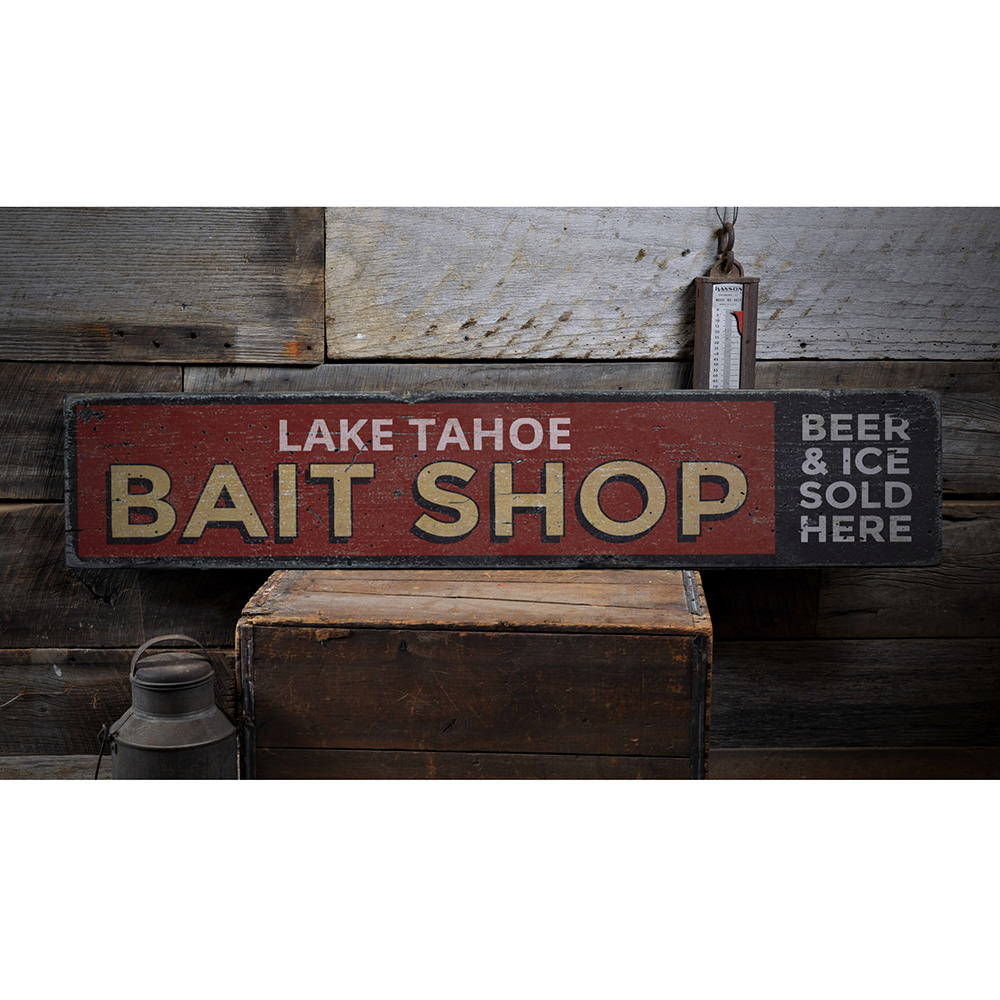 Bait Shop Wood Sign | Custom