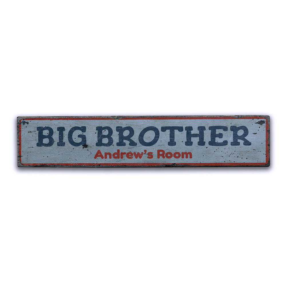 Big Brothers Room Vintage Wood Sign